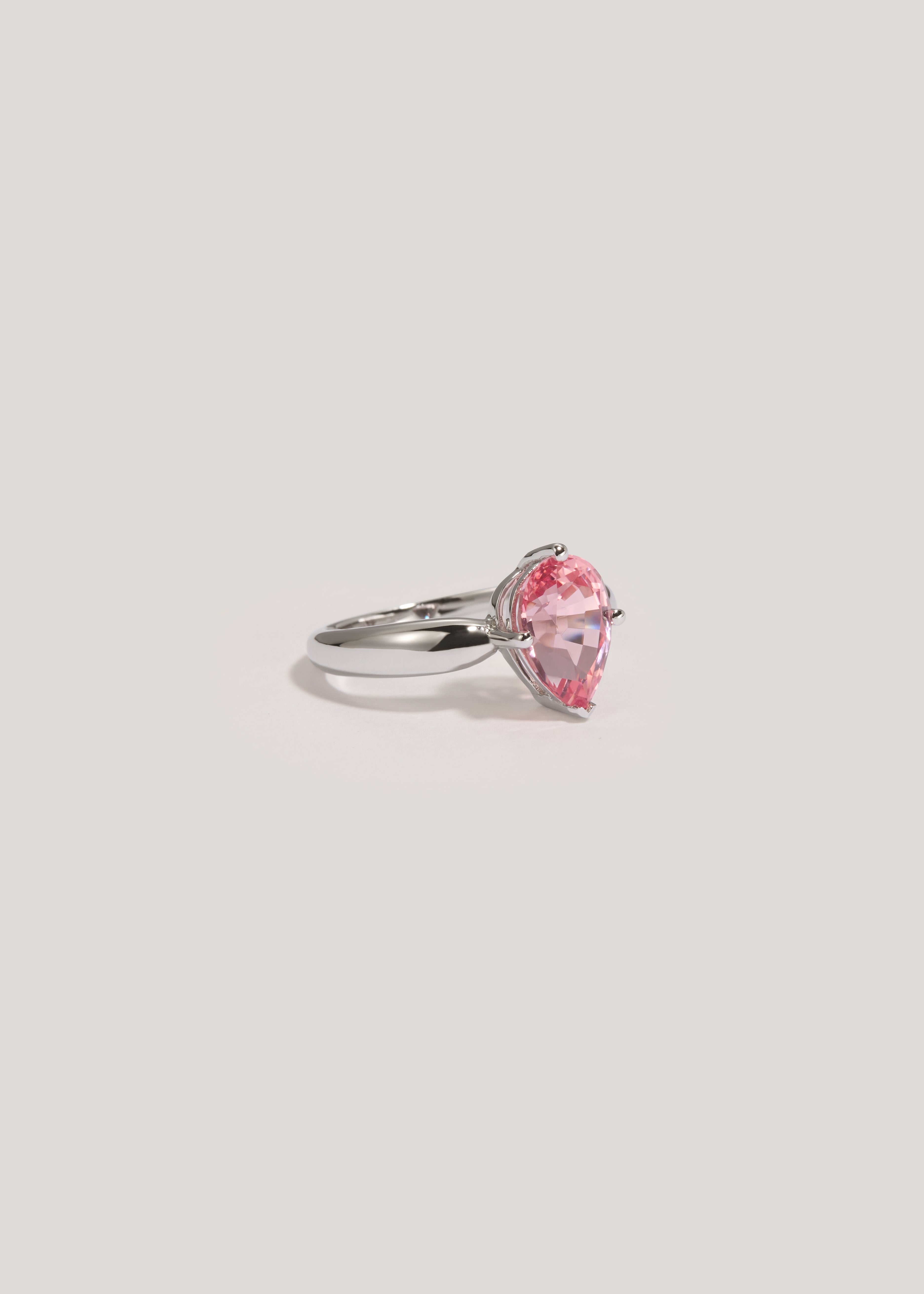 Papaya Solitaire Ring